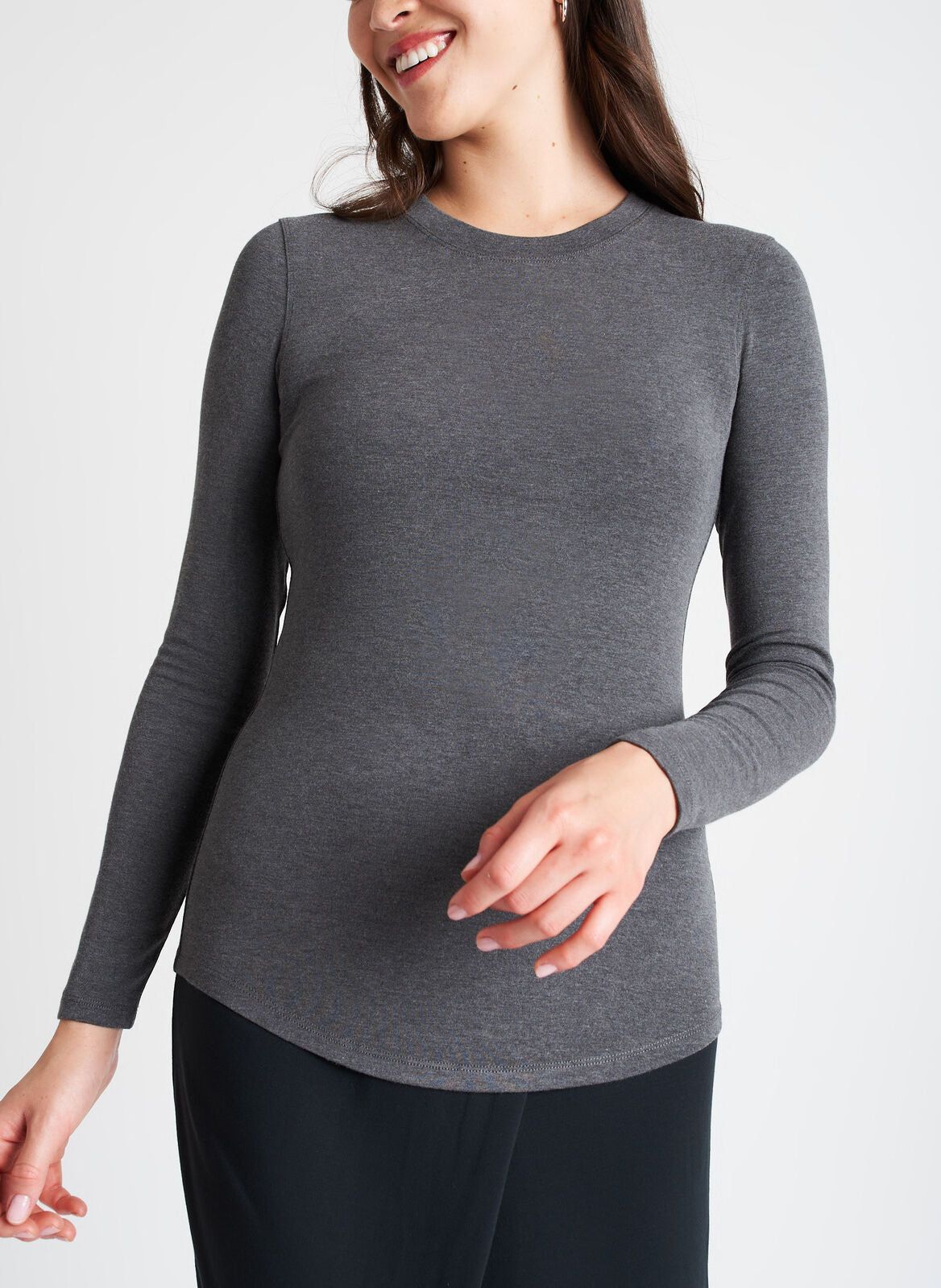 Kit Long Sleeve Crewneck Tee sold by Kit and Ace product image thumbnail 13