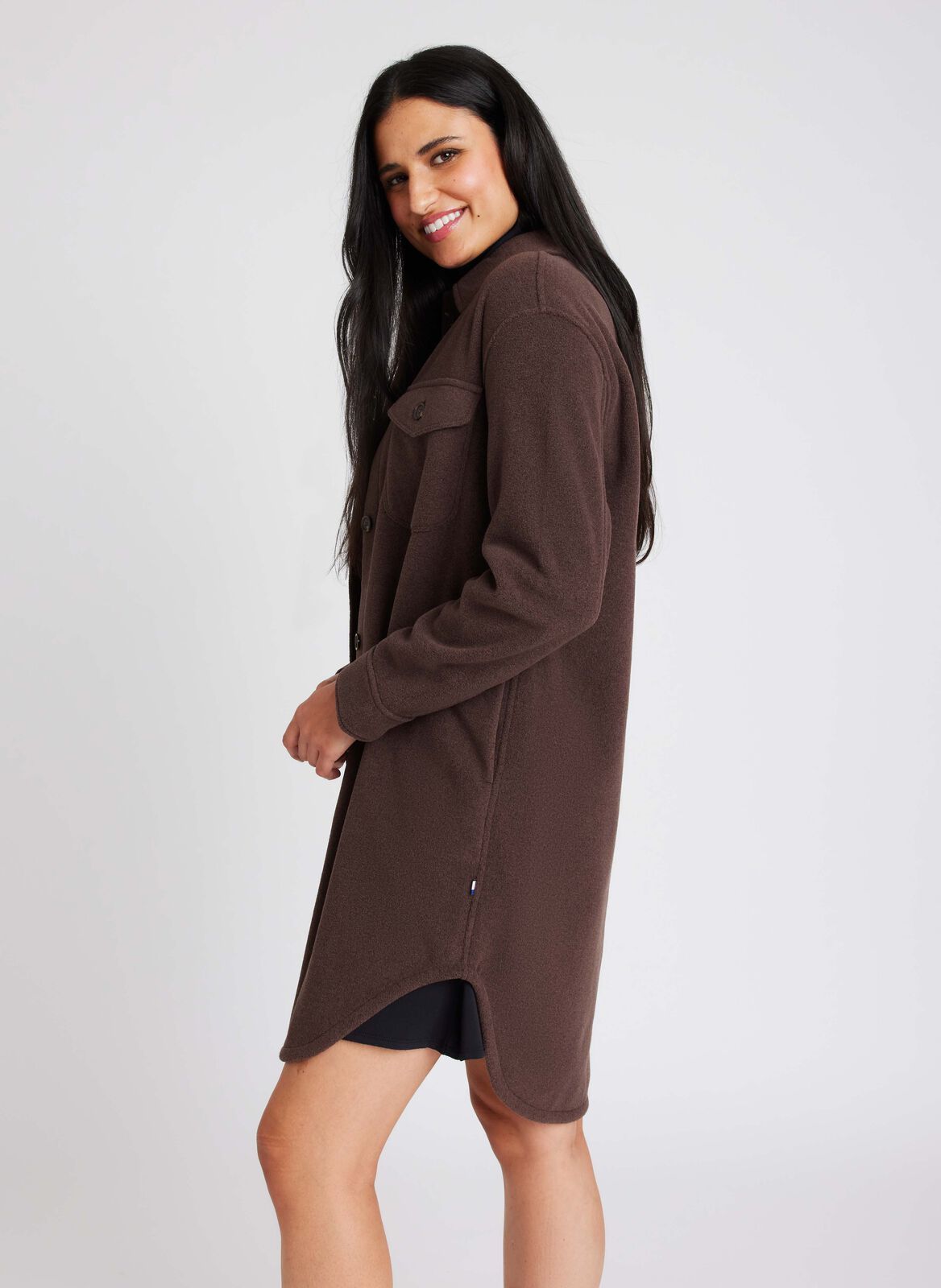 Hygge Fleece Long Shirt Jacket sold by Kit and Ace product image thumbnail 2