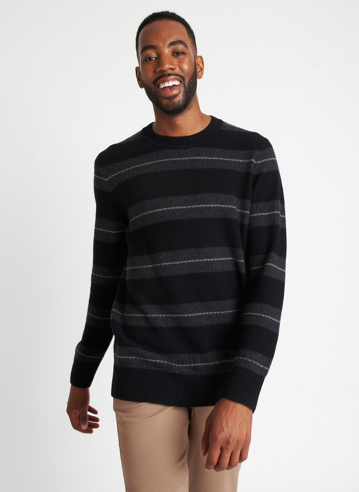 Merino Waffle Striped Sweater sold by Kit and Ace