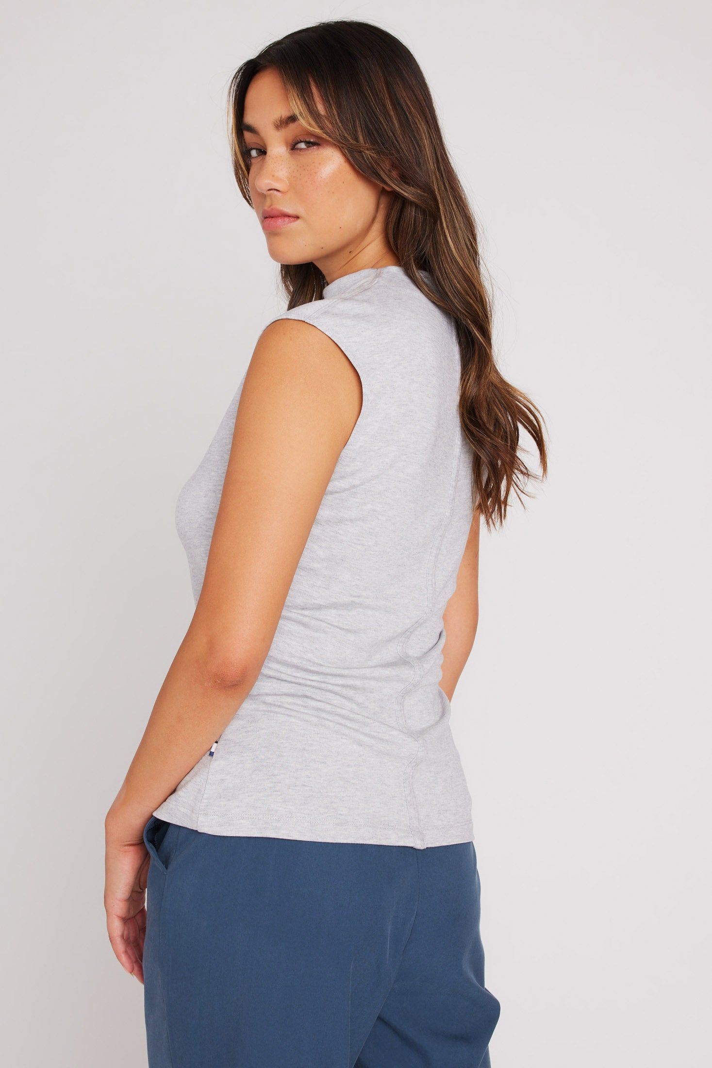 Belmont Brushed Sleeveless Top sold by Kit and Ace product image thumbnail 4