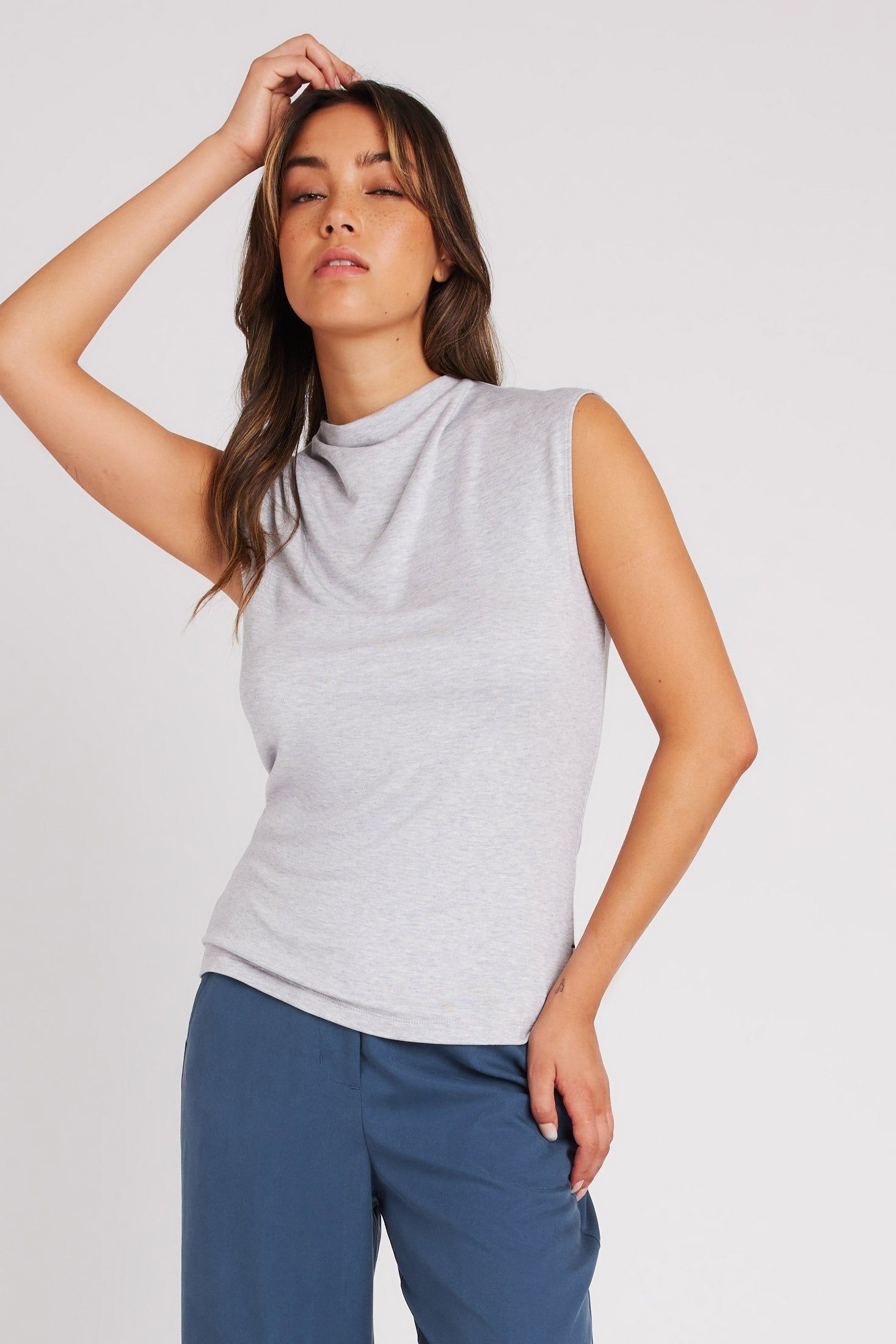 Belmont Brushed Sleeveless Top sold by Kit and Ace