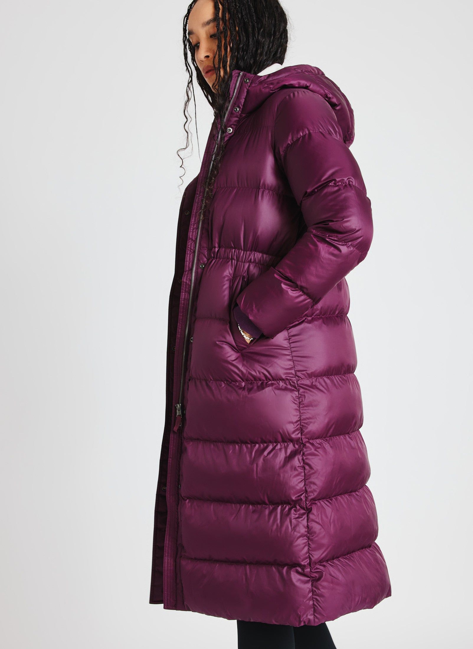 Long Winter Puffer Coat sold by Kit and Ace product image thumbnail 3