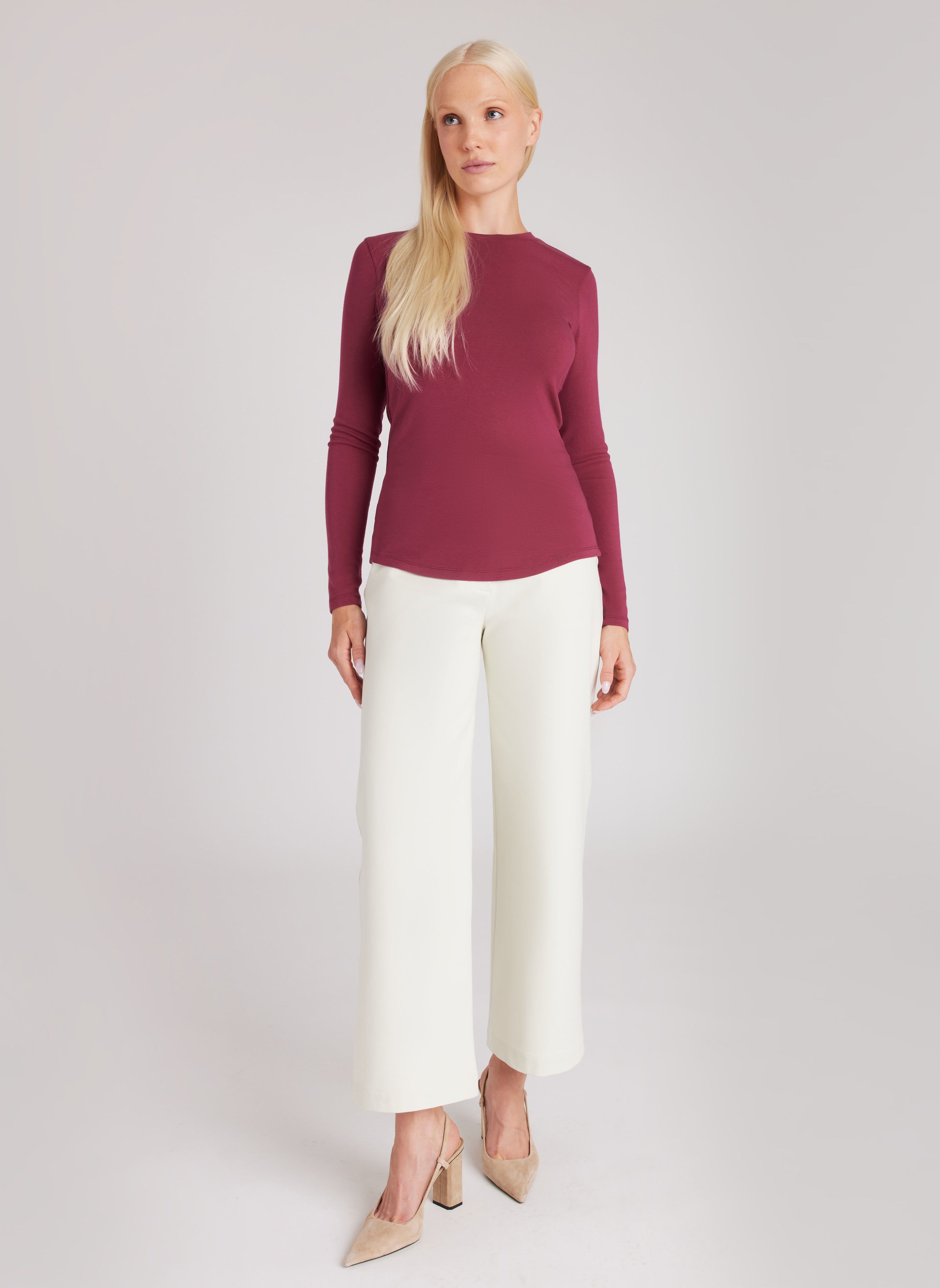 Kit Long Sleeve Crewneck Tee sold by Kit and Ace product image thumbnail 4