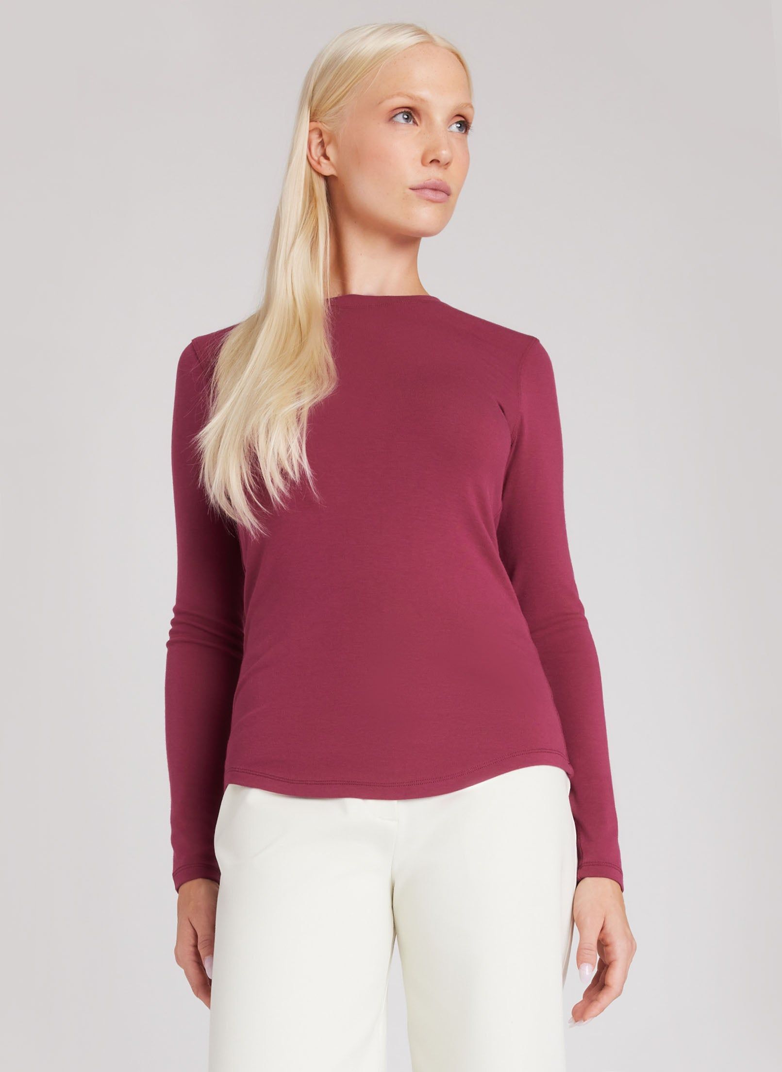 Kit Long Sleeve Crewneck Tee sold by Kit and Ace