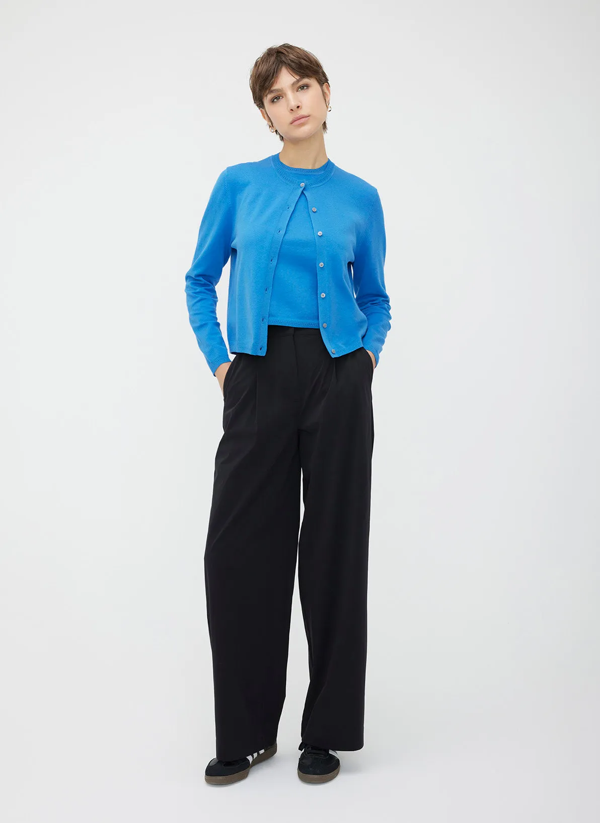 Nolita Cropped Fitted Cardigan sold by Kit and Ace product image thumbnail 3