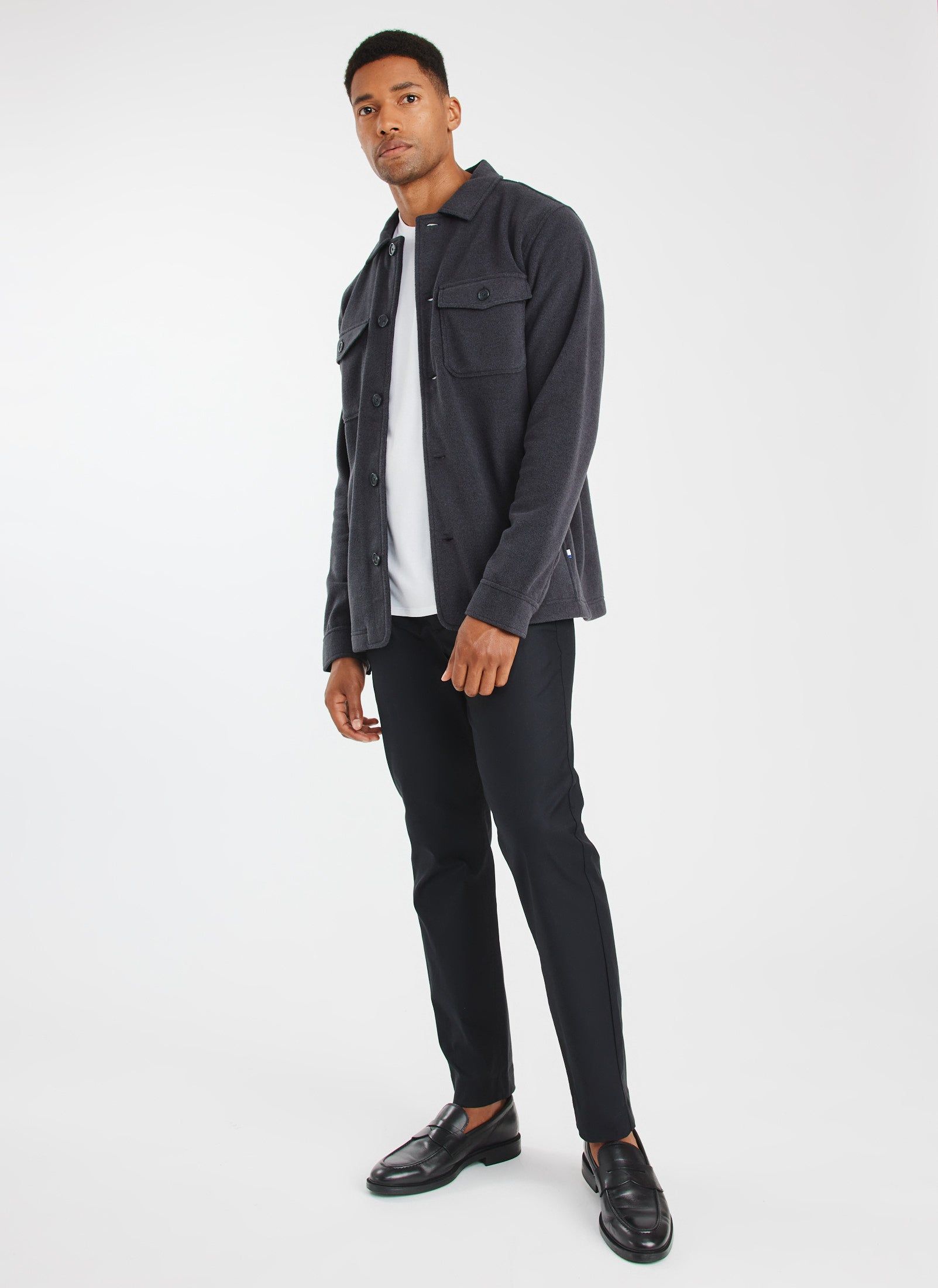 Water Resistant Fleece Shirt Jacket sold by Kit and Ace product image thumbnail 4