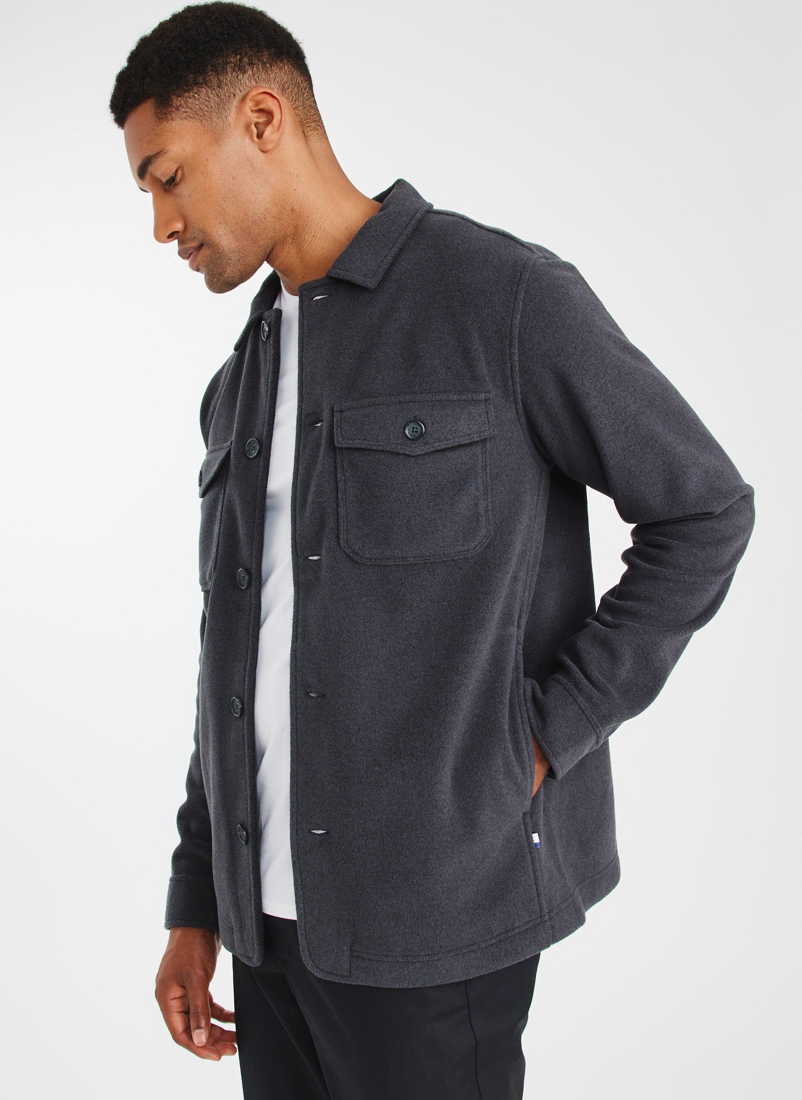 Water Resistant Fleece Shirt Jacket sold by Kit and Ace product image thumbnail 2