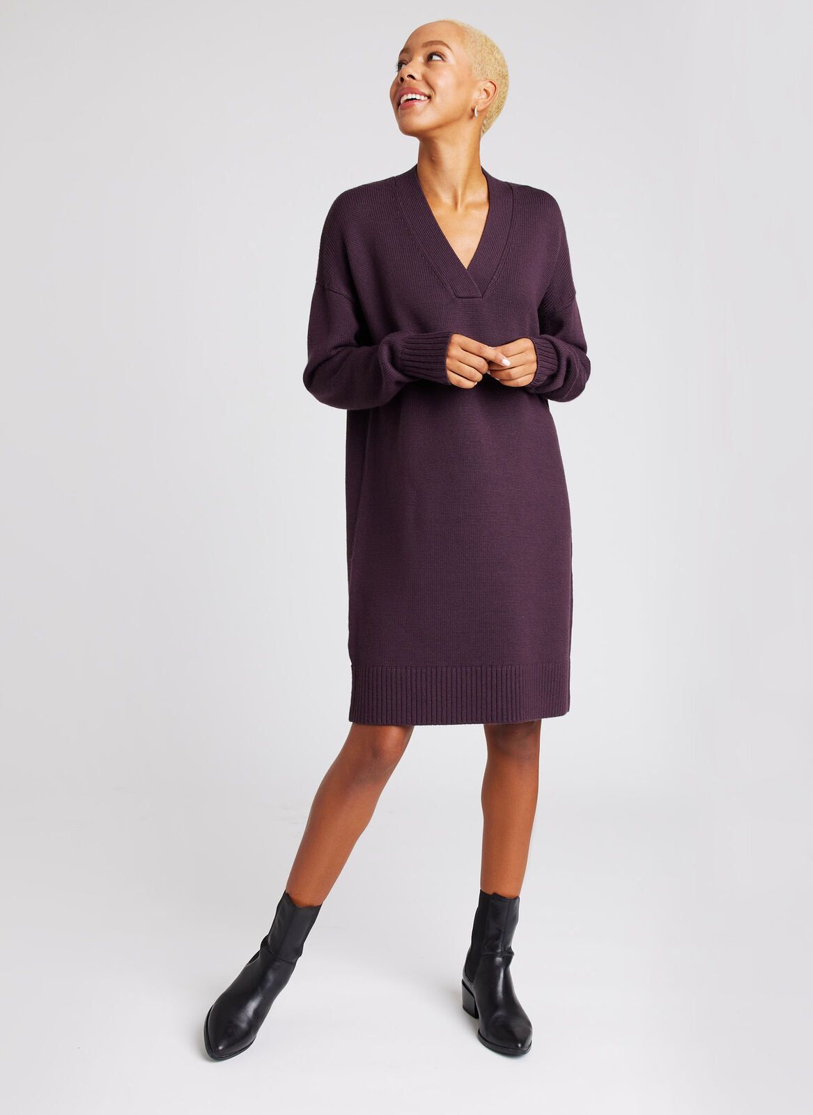 Chunky Merino Sweater Dress sold by Kit and Ace product image thumbnail 10