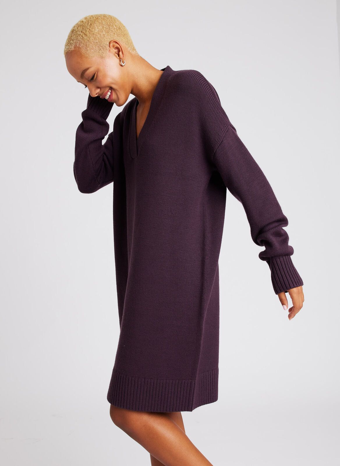 Chunky Merino Sweater Dress sold by Kit and Ace product image thumbnail 11