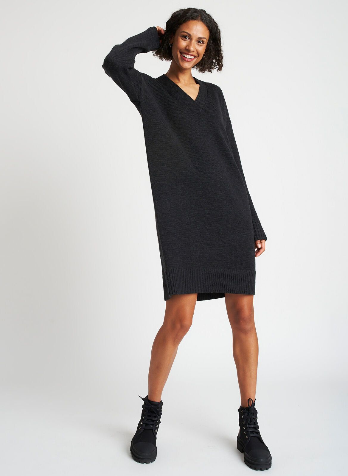 Chunky Merino Sweater Dress sold by Kit and Ace product image thumbnail 2