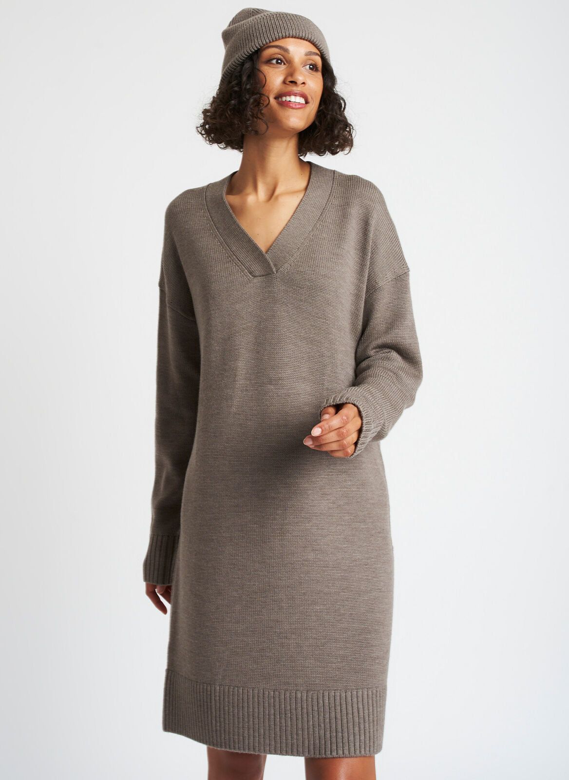 Chunky Merino Sweater Dress sold by Kit and Ace product image thumbnail 6