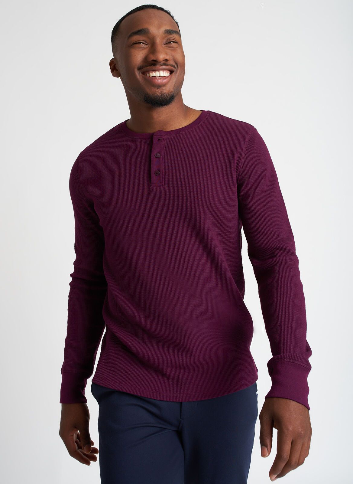 Aurora Waffle Henley Tee sold by Kit and Ace product image thumbnail 5