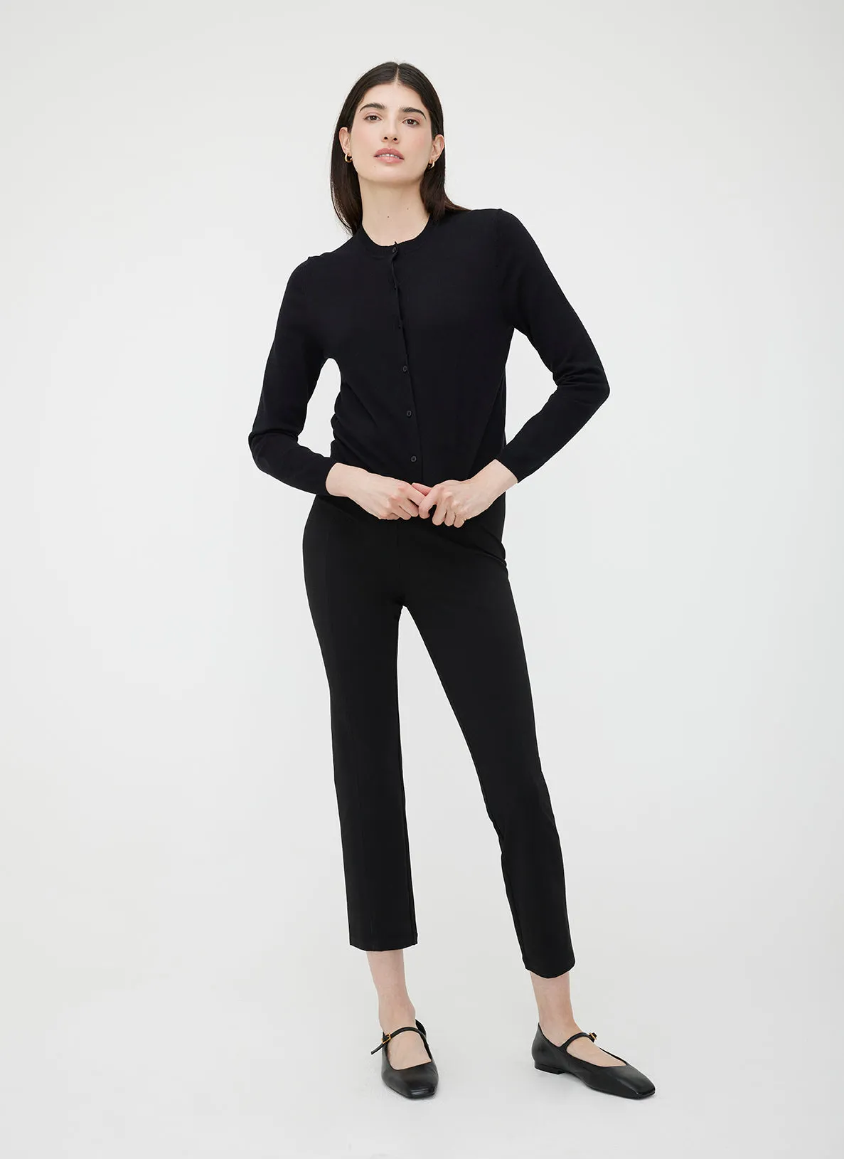 Nolita Cropped Fitted Cardigan sold by Kit and Ace product image thumbnail 4