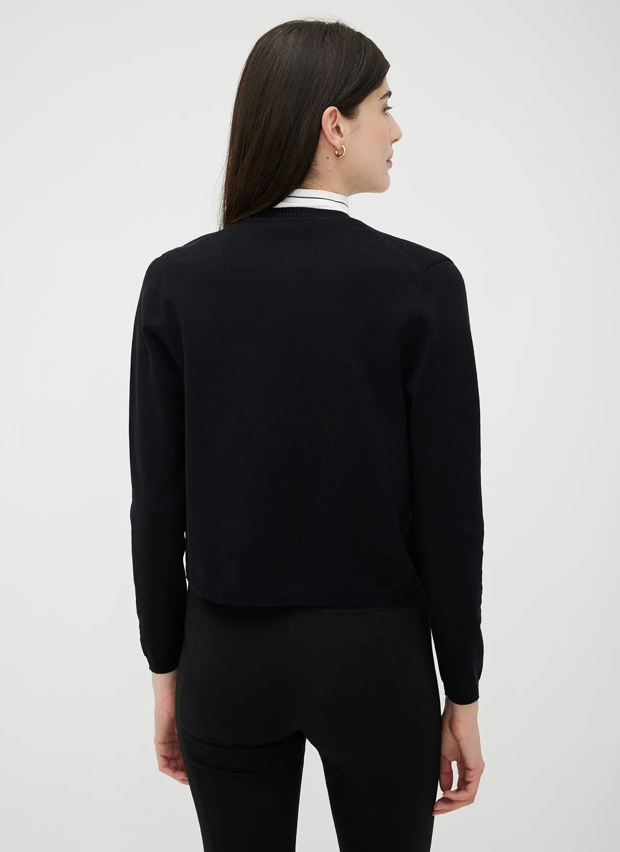 Nolita Cropped Fitted Cardigan sold by Kit and Ace product image thumbnail 3