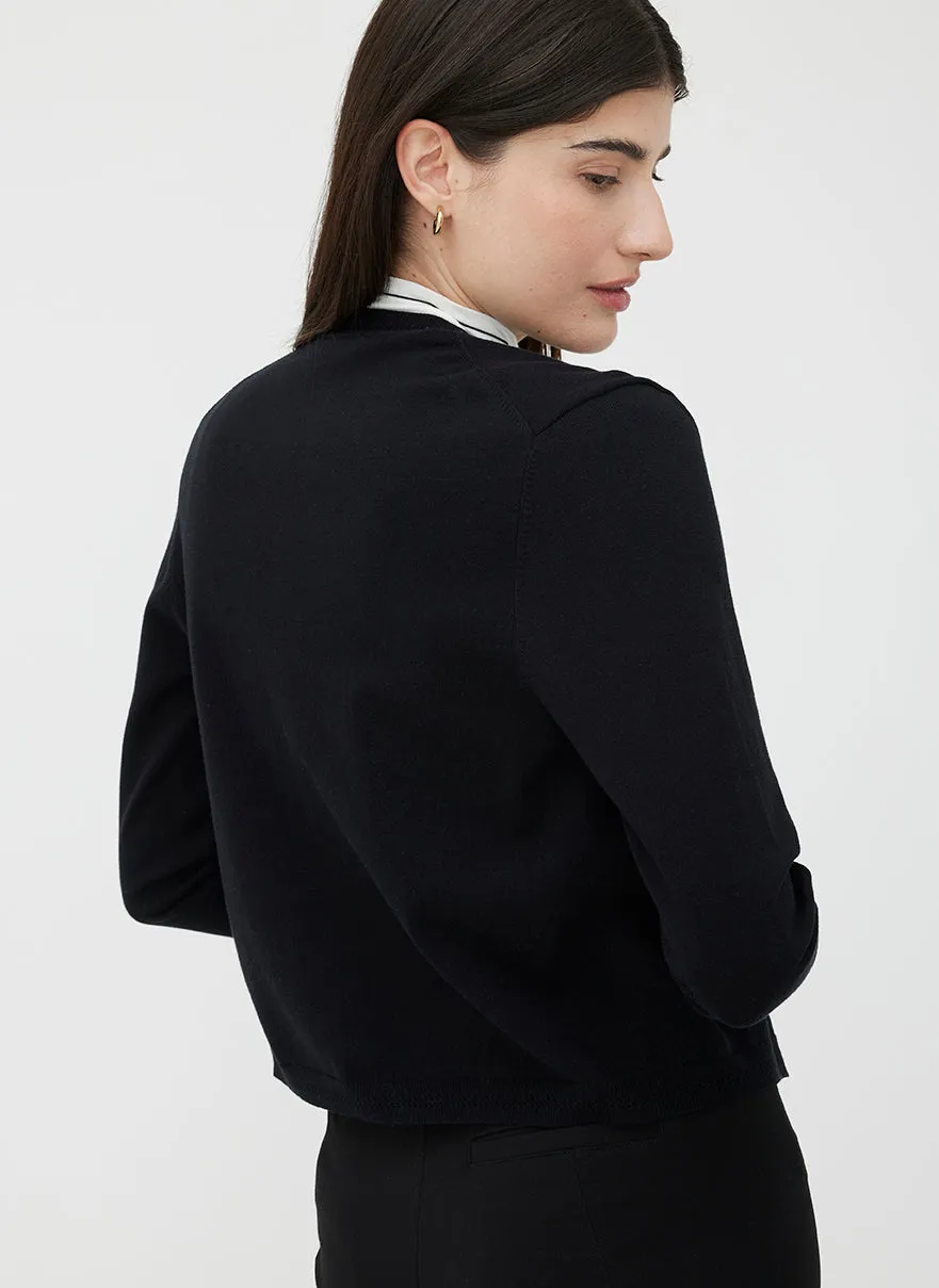 Nolita Cropped Fitted Cardigan sold by Kit and Ace product image thumbnail 2