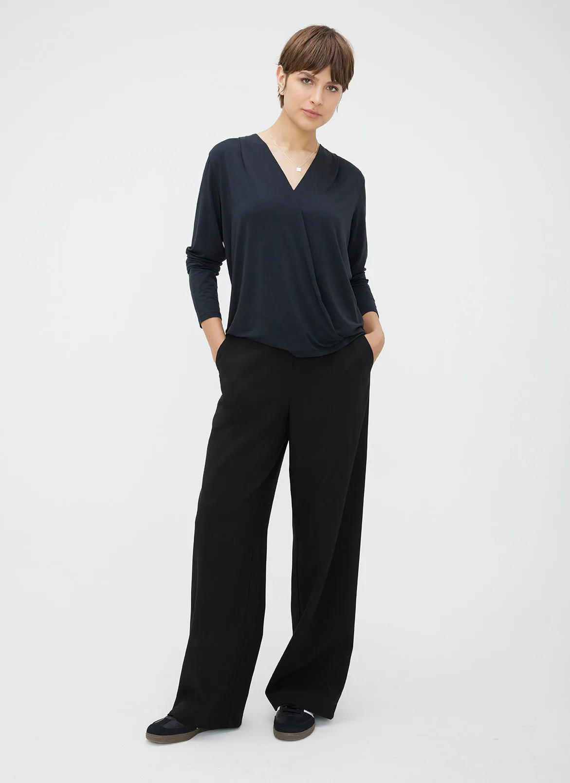 At Ease Long Sleeve Blouse sold by Kit and Ace product image thumbnail 4