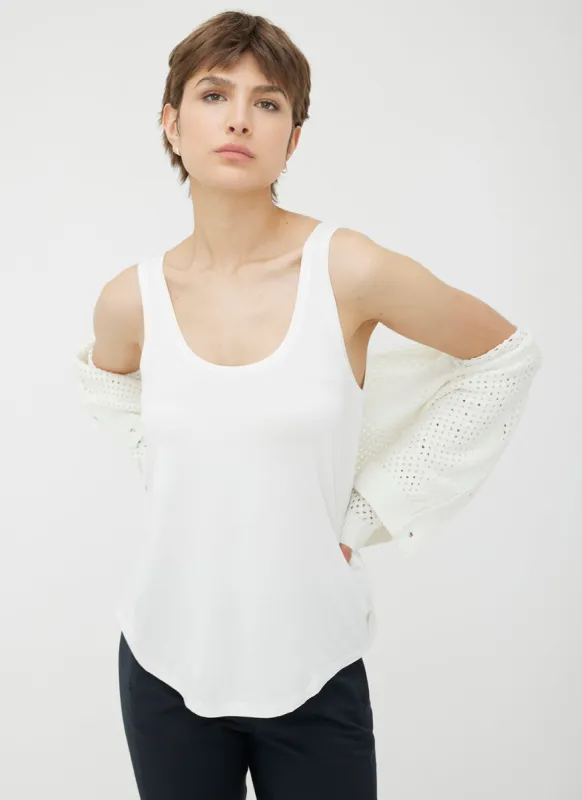 Charlotte Scoop Neck Tank sold by Kit and Ace