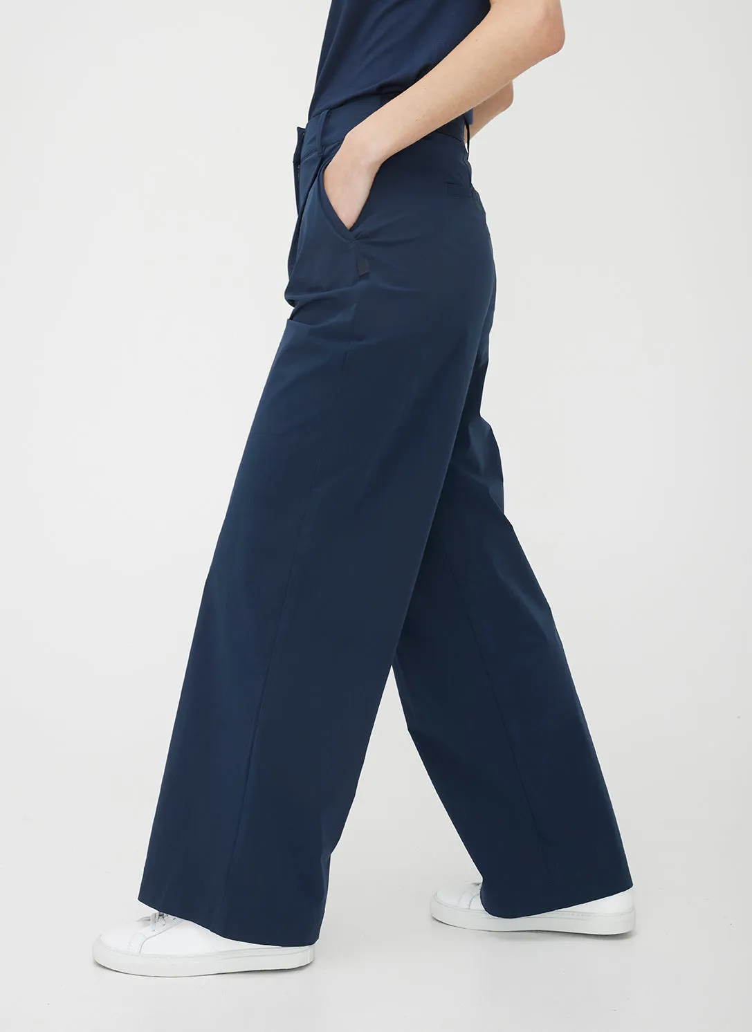 Chloe High Waisted Pleated Trousers sold by Kit and Ace product image thumbnail 5