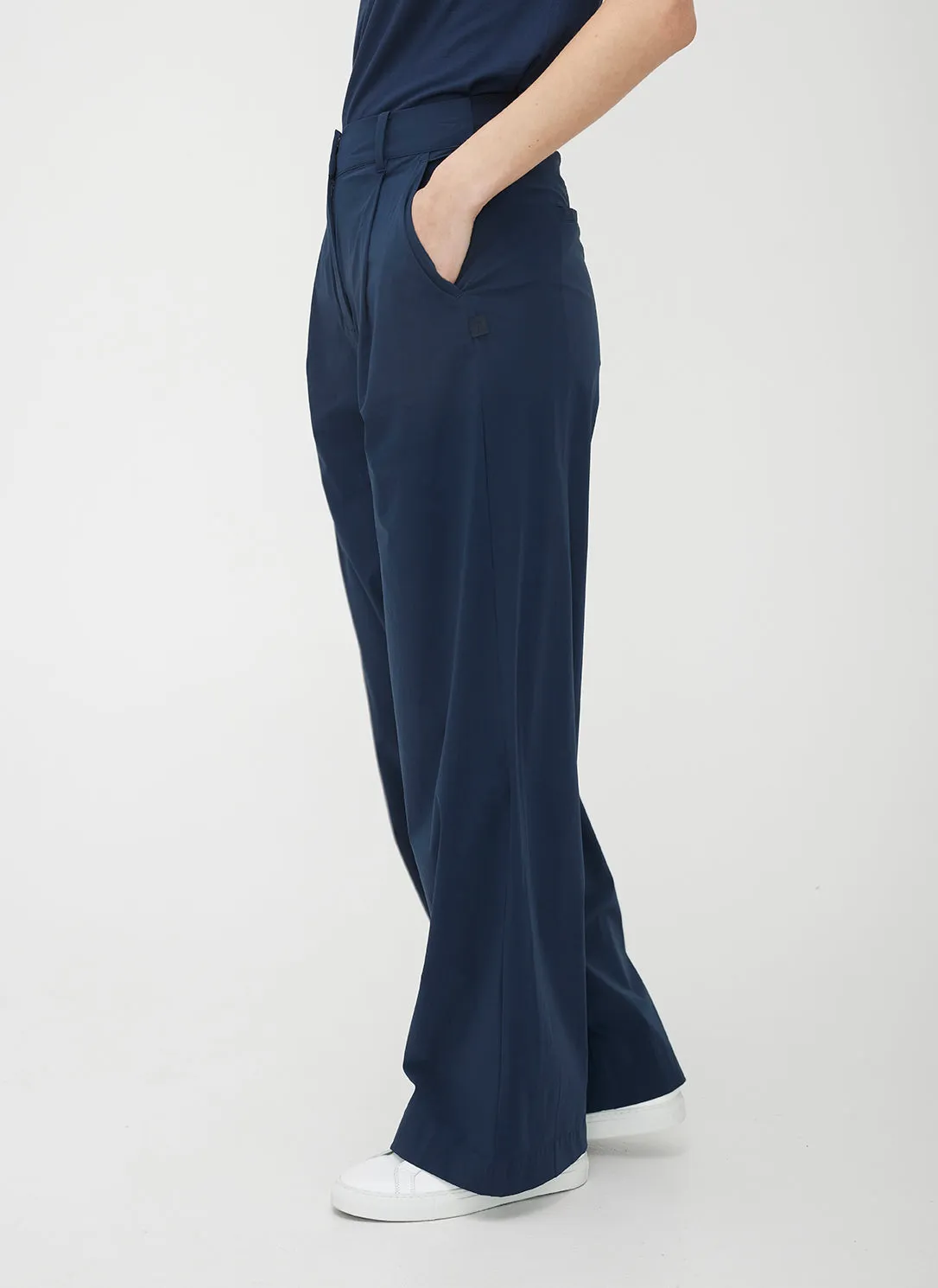 Chloe High Waisted Pleated Trousers sold by Kit and Ace product image thumbnail 4