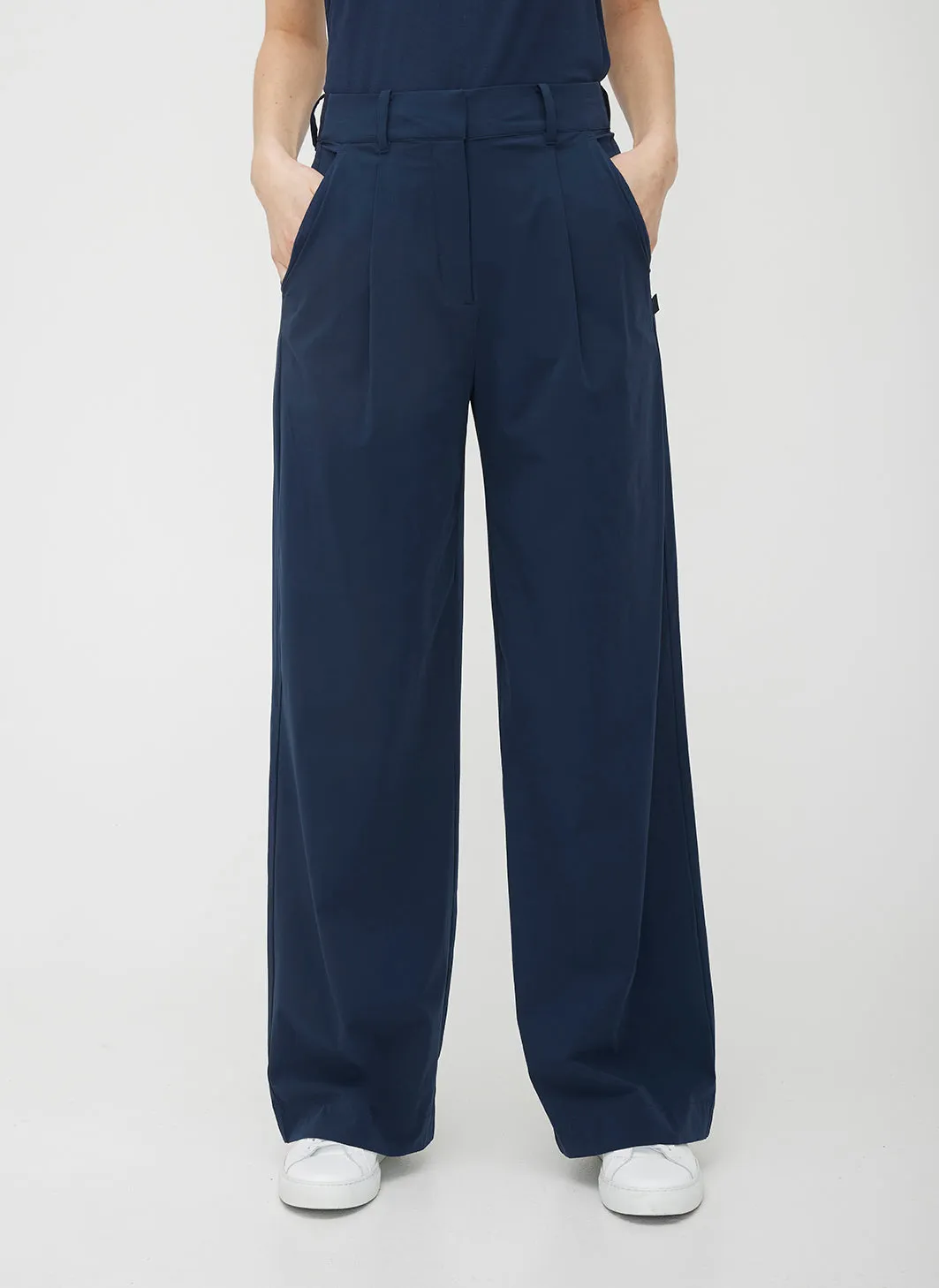 Chloe High Waisted Pleated Trousers sold by Kit and Ace