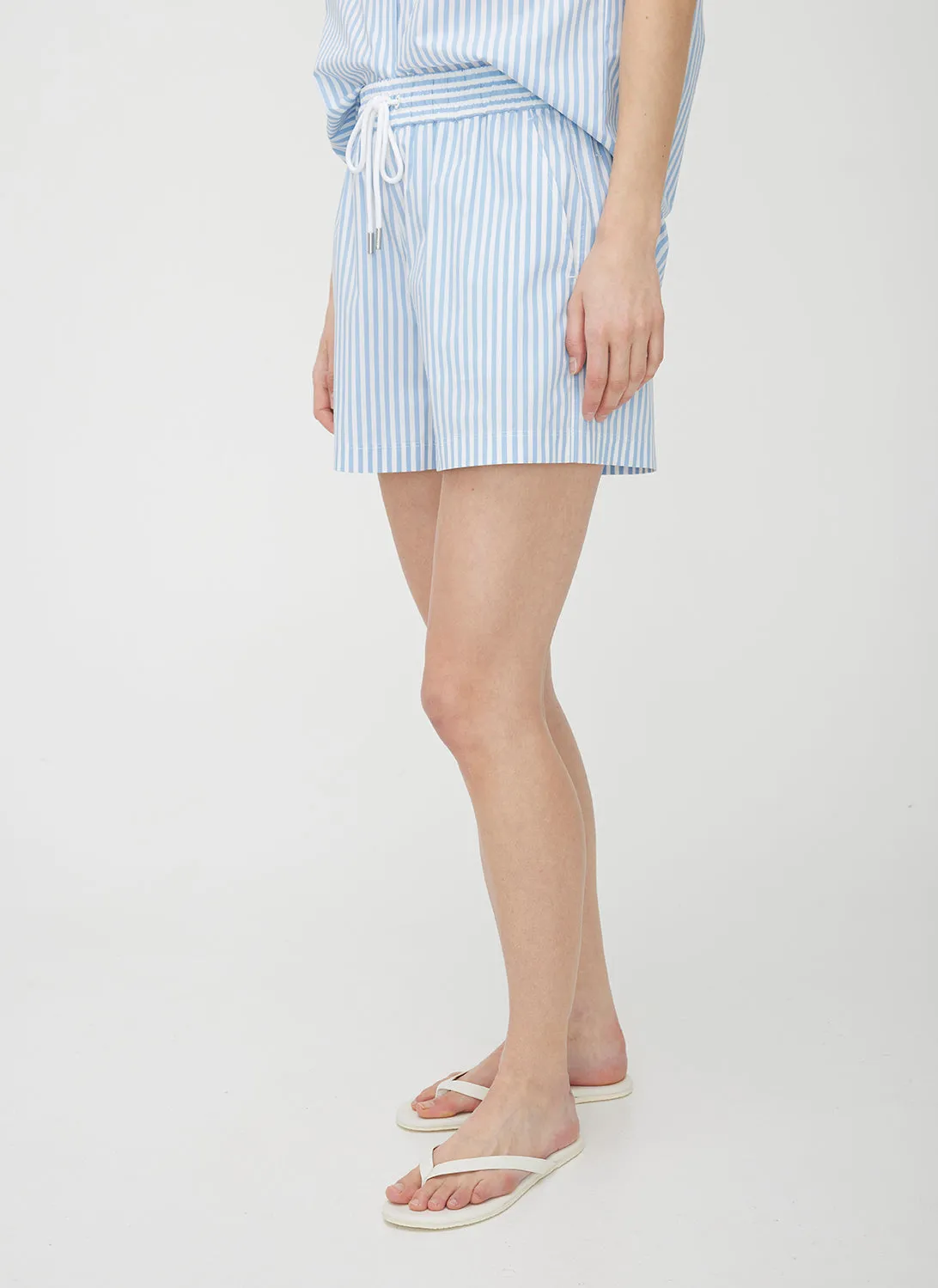 Marbella Elastic Poplin Shorts sold by Kit and Ace product image thumbnail 3