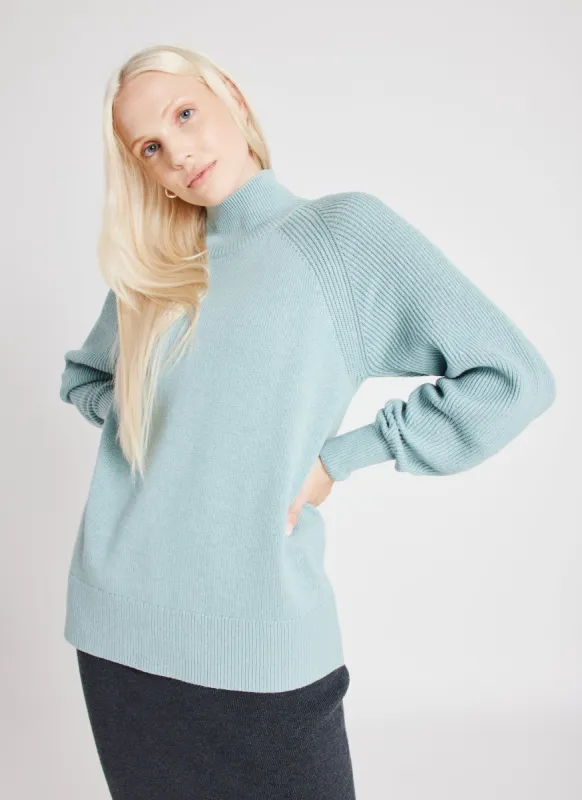 Sophia Merino Turtleneck Sweater made by Kit and Ace