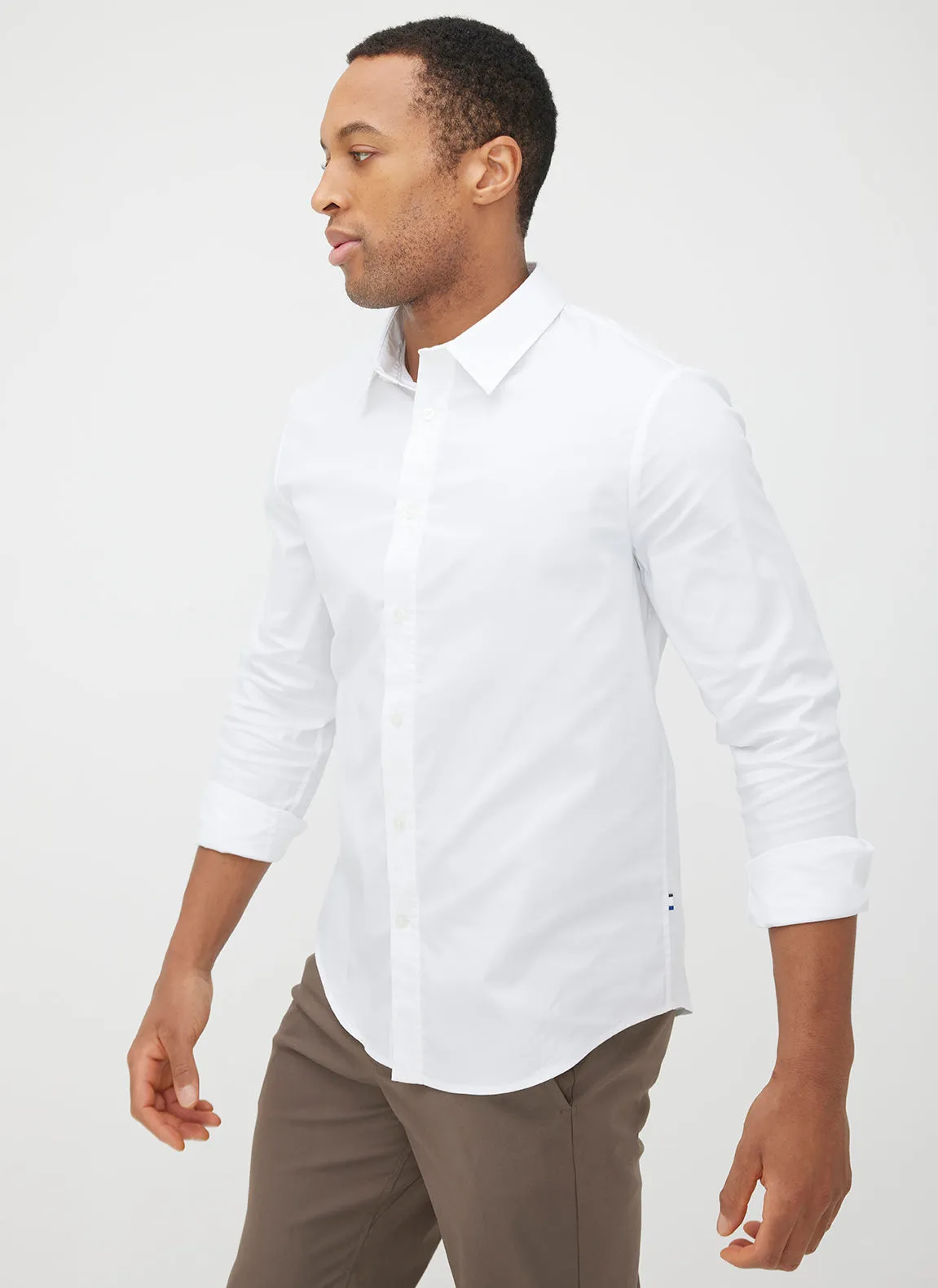 Stay Cool Poplin Long Sleeve Shirt Standard Fit sold by Kit and Ace product image thumbnail 2