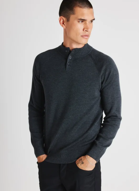 Kaslo Merino Henley Sweater sold by Kit and Ace