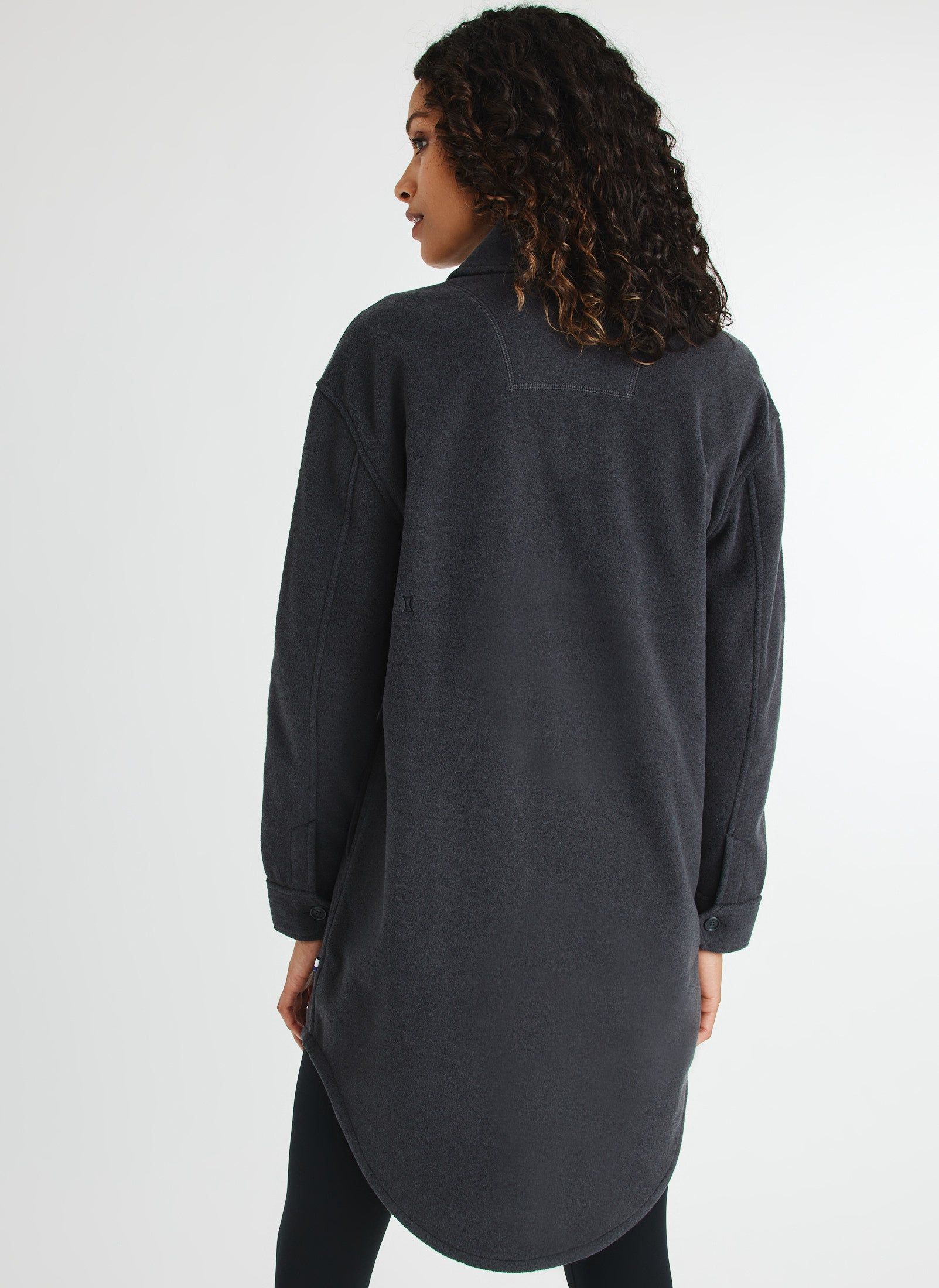 Hygge Fleece Long Shirt Jacket sold by Kit and Ace product image thumbnail 3