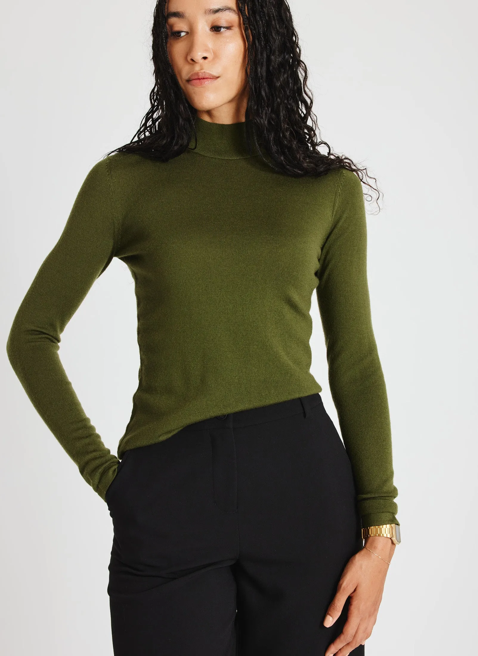 Upscale Merino Wool Turtleneck sold by Kit and Ace