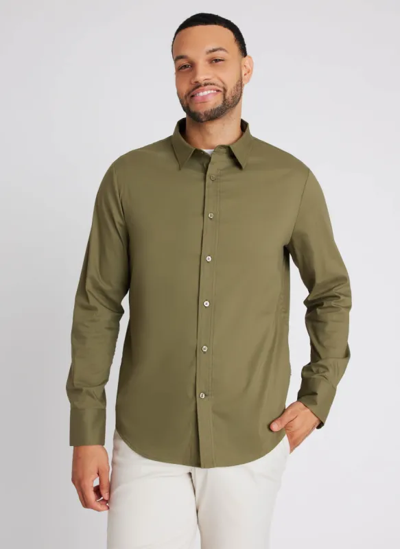 Stay Cool Poplin Long Sleeve Shirt Standard Fit sold by Kit and Ace