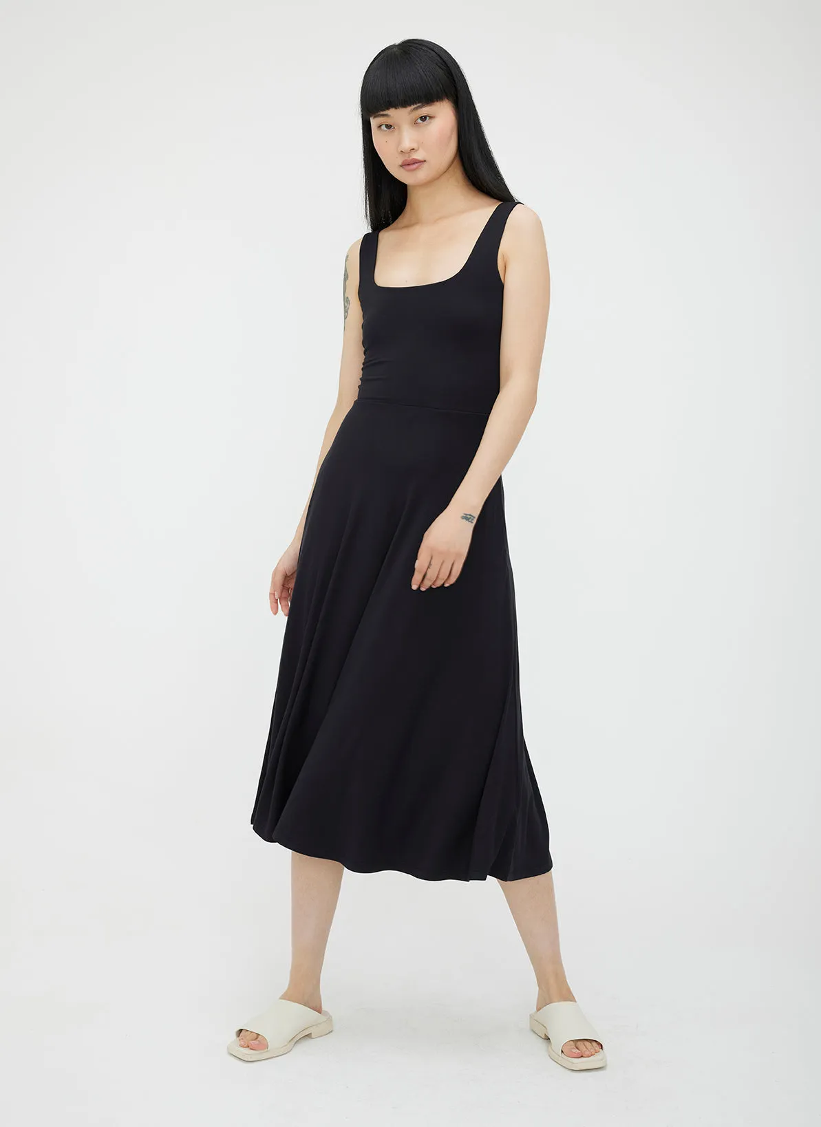 Charlotte Squareneck Dress sold by Kit and Ace product image thumbnail 3