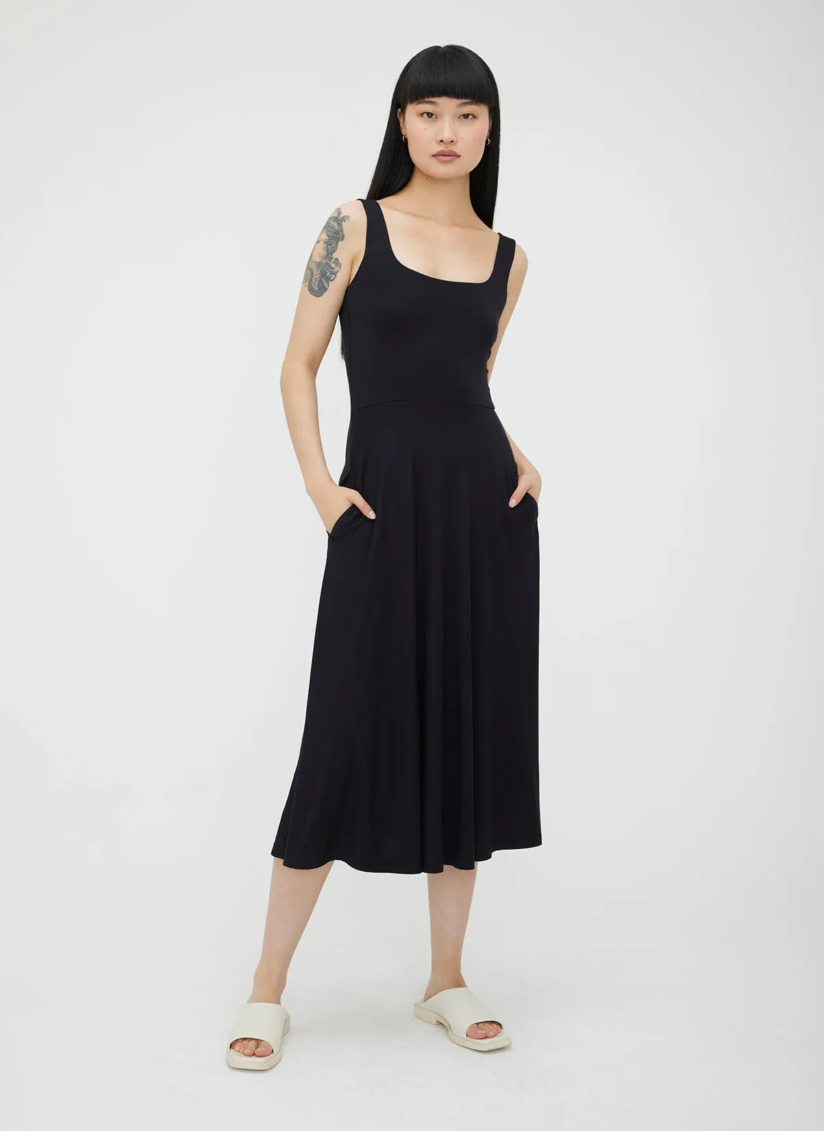Charlotte Squareneck Dress sold by Kit and Ace