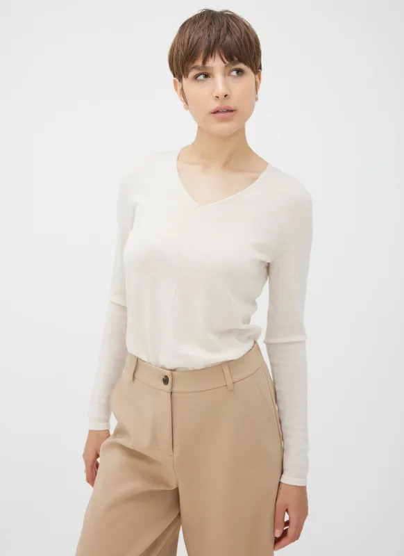 Dreamy Merino V-Neck Sweater sold by Kit and Ace