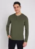 Upgraded Long Sleeve Henley Tee sold by Kit and Ace