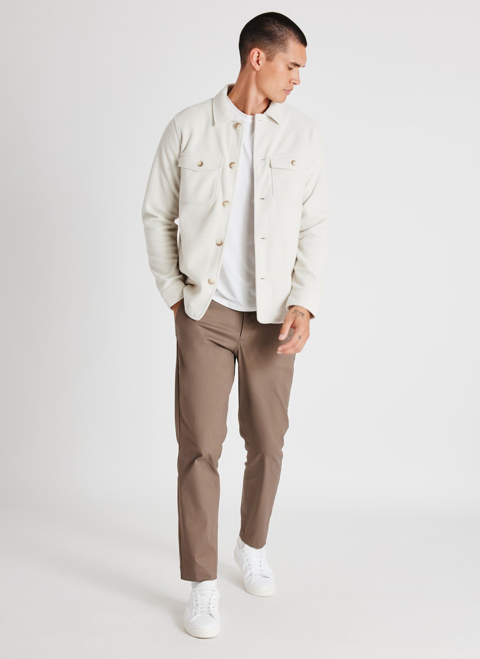 Water Resistant Fleece Shirt Jacket sold by Kit and Ace product image thumbnail 4