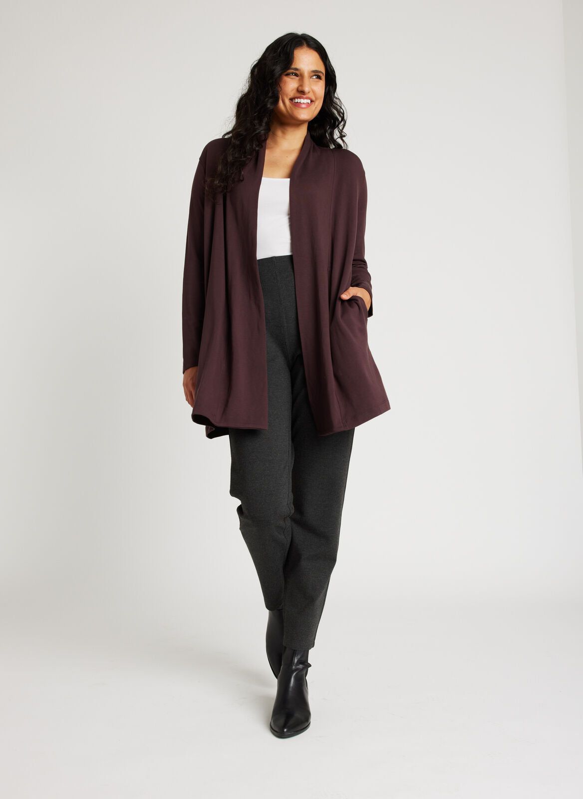 Brushed Open Cardigan sold by Kit and Ace product image thumbnail 24