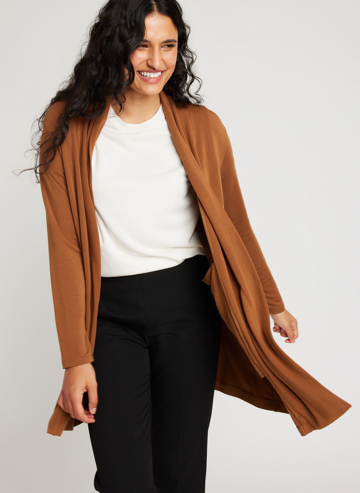 Brushed Open Cardigan sold by Kit and Ace product image thumbnail 16