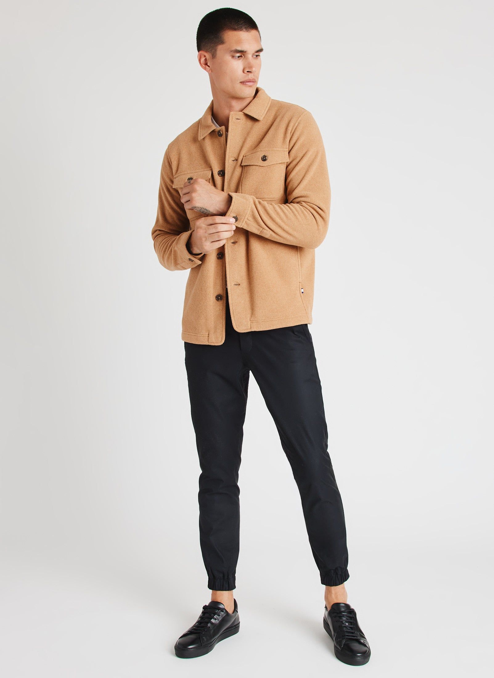 Water Resistant Fleece Shirt Jacket sold by Kit and Ace product image thumbnail 4