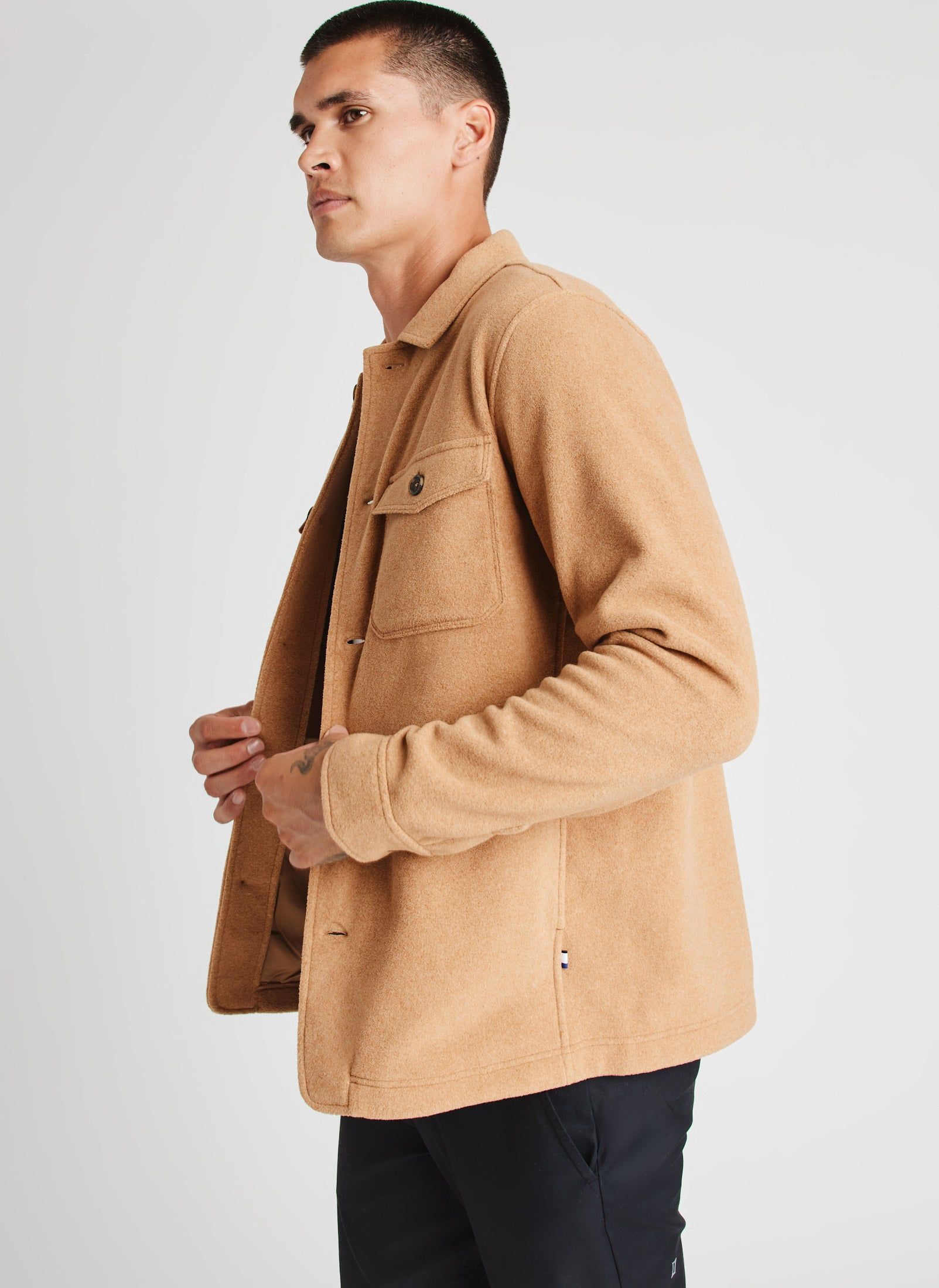 Water Resistant Fleece Shirt Jacket sold by Kit and Ace product image thumbnail 2