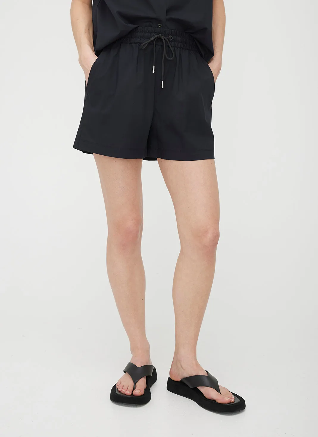 Marbella Elastic Poplin Shorts sold by Kit and Ace