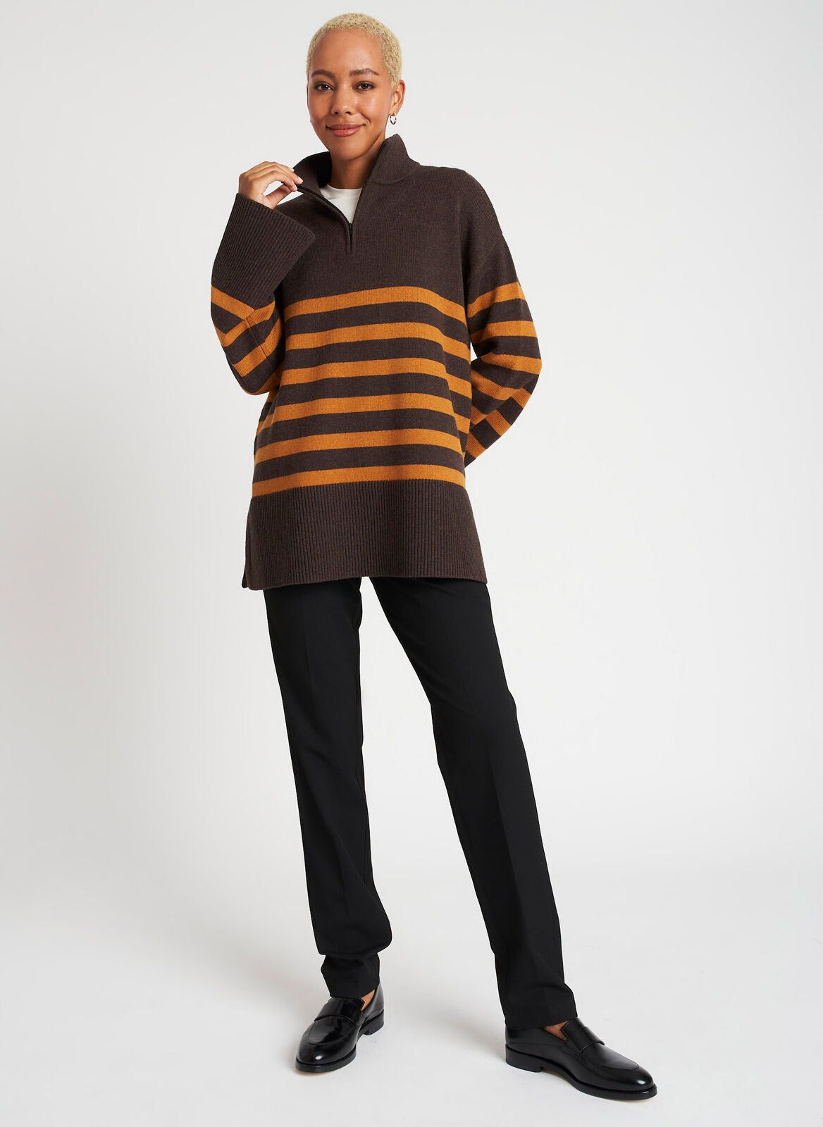 Swing Zip Neck Merino Sweater sold by Kit and Ace product image thumbnail 12