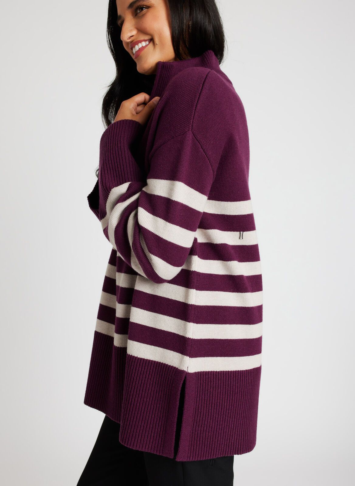 Swing Zip Neck Merino Sweater sold by Kit and Ace product image thumbnail 7