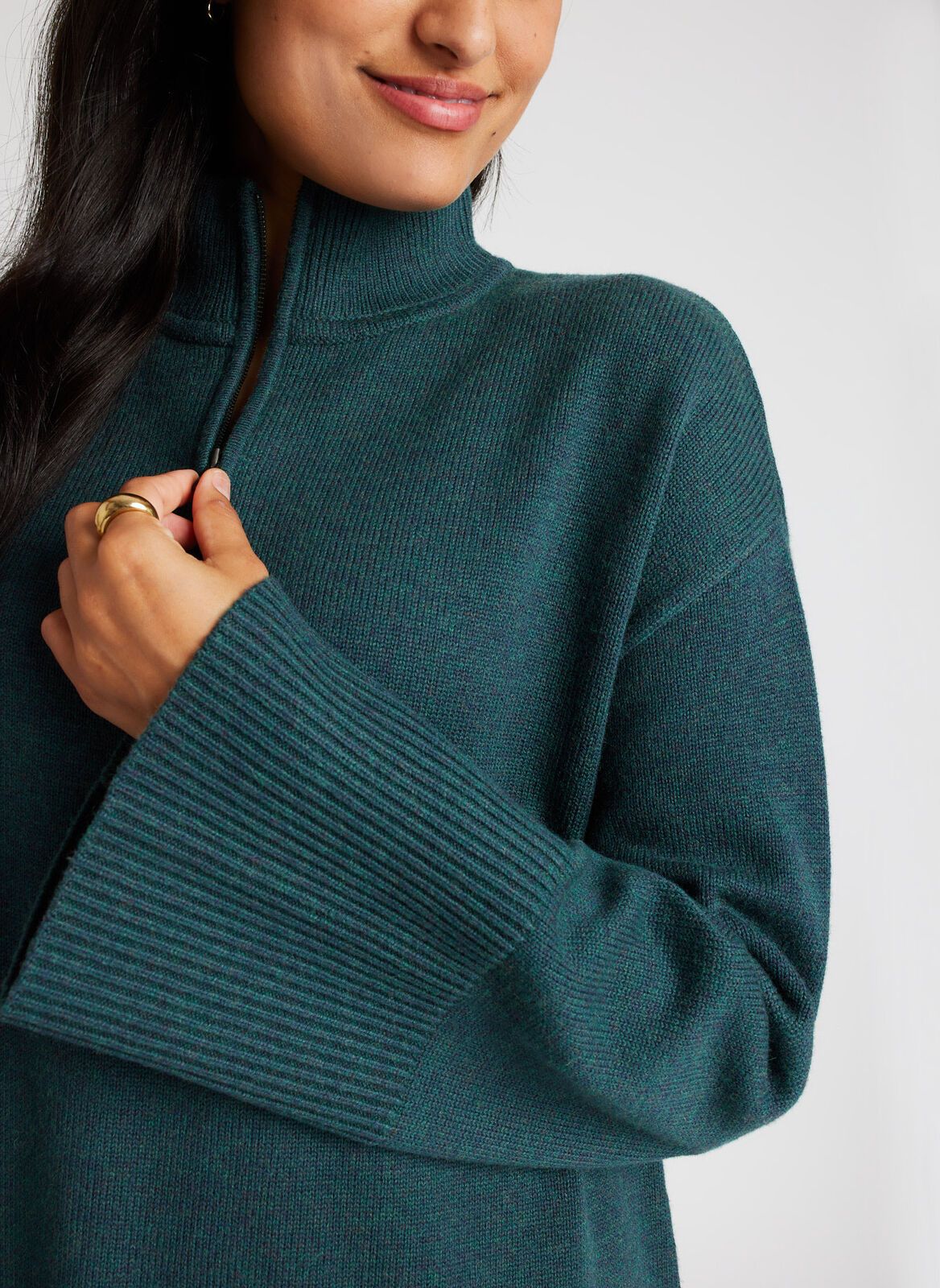 Swing Zip Neck Merino Sweater sold by Kit and Ace product image thumbnail 16