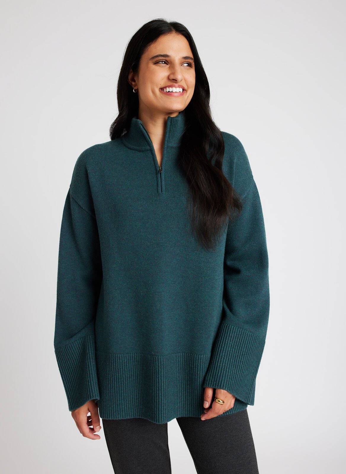 Swing Zip Neck Merino Sweater sold by Kit and Ace product image thumbnail 13