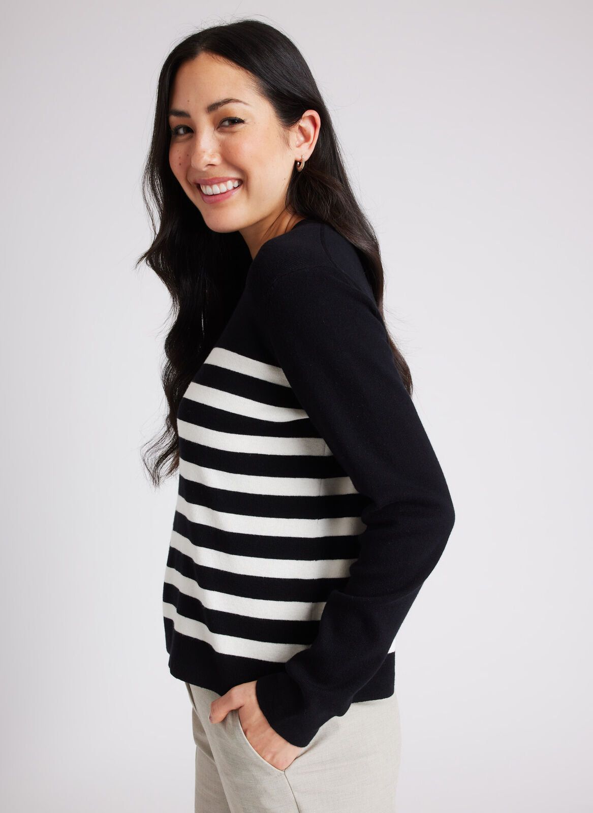 Starling Striped Sweater sold by Kit and Ace product image thumbnail 8