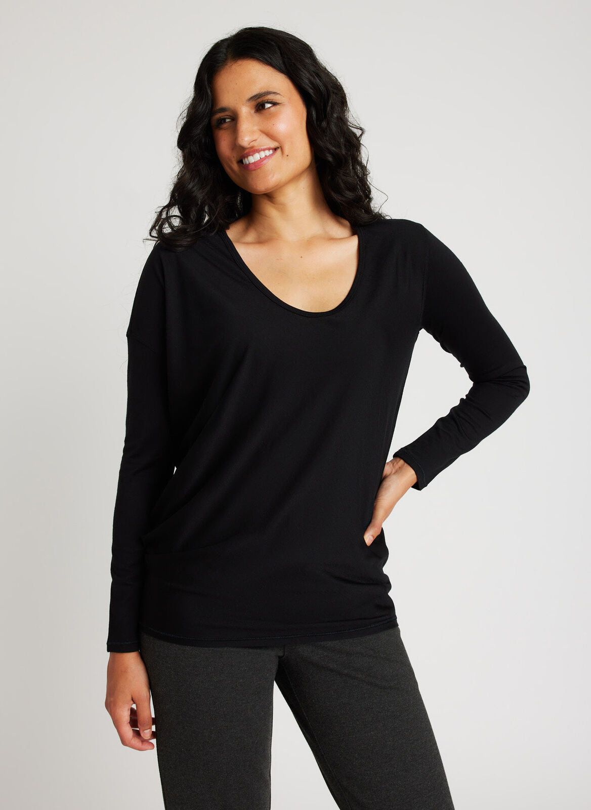 Merino Wave Long Sleeve Tee sold by Kit and Ace product image thumbnail 2