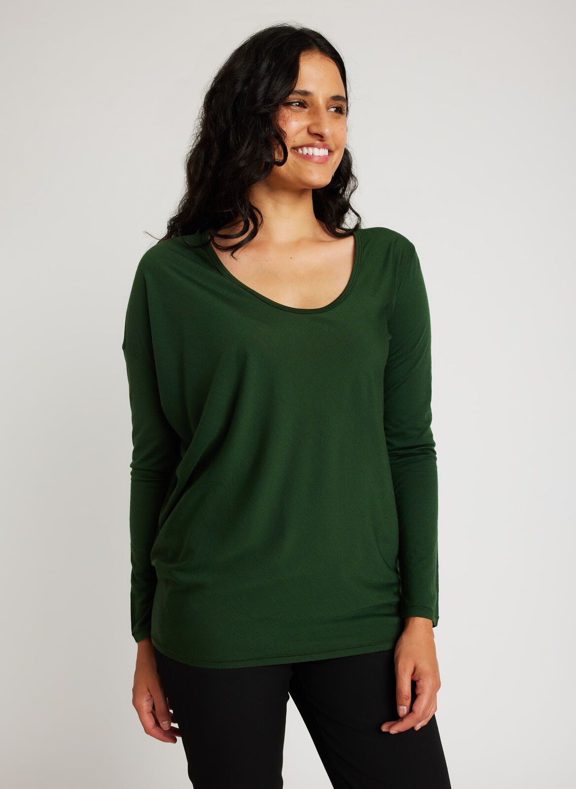 Merino Wave Long Sleeve Tee sold by Kit and Ace