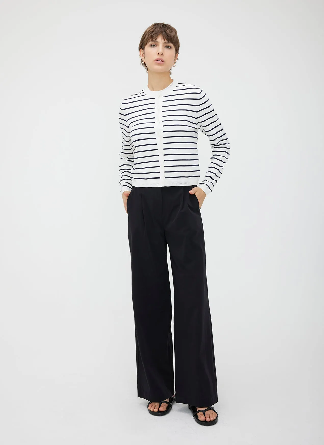 Nolita Cropped Fitted Cardigan sold by Kit and Ace product image thumbnail 4