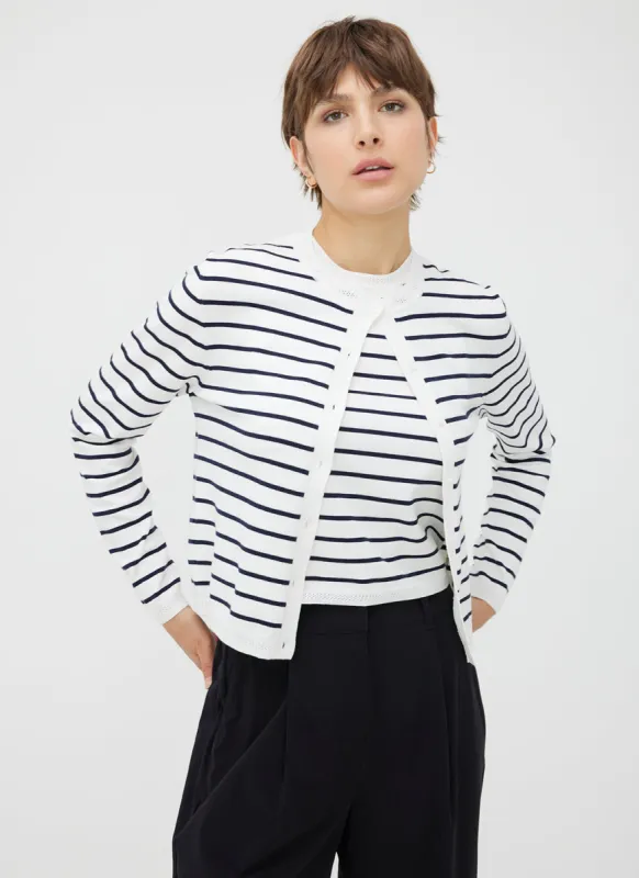 Nolita Cropped Fitted Cardigan sold by Kit and Ace